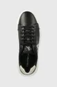 μαύρο Δερμάτινα αθλητικά παπούτσια Calvin Klein Jeans CHUNKY CUPSOLE LACEUP LTH ML MTL