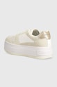 Обувь Кроссовки Calvin Klein Jeans BOLD PLATF LOW LACE MIX NBS MTR YW0YW01482 бежевый