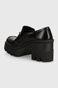 Încălțăminte Calvin Klein Jeans pantofi de piele CHUNKY HEELED LOAFER MG MTR YW0YW01494 negru