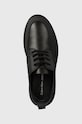 Calvin Klein Jeans półbuty FLATFORM LACEUP DERBY MG MTL czarny YW0YW01502