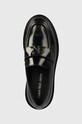 Calvin Klein Jeans mokasyny skórzane COMBAT LOAFER MG MTL czarny YW0YW01503