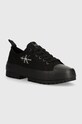 Calvin Klein Jeans tenisi LUGGED HYBRID LACEUP ML MTR Planet friendly negru YW0YW01505
