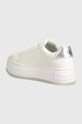 Încălțăminte Calvin Klein Jeans sneakers BOLD PLATF LOW LACE LTH ML MTL YW0YW01516 alb