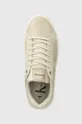 beżowy Calvin Klein Jeans sneakersy BOLD PLATF LOW LACE LTH ML MTL