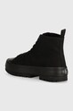 Boty Kecky Calvin Klein Jeans LUGGED HYBRID LACEUP MID ML MTR YW0YW01519 černá