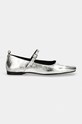 Шкіряні балетки Vagabond Shoemakers DELIA 5307.483.79 срібний AW24