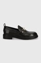 Шкіряні мокасини See by Chloé Signature 1 SB43032A.999 чорний AW24