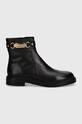 Шкіряні черевики See by Chloé Signature 1 SB43034A.999 чорний AW24