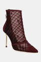 Elisabetta Franchi botine peste 8 cm burgundia SA57L47E2.CG3