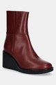 Kožené členkové topánky Vagabond Shoemakers DEENA usňová koža burgundské 5832.101.42