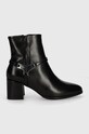 Calvin Klein botki skórzane ANKLE BOOT 55 W/HW LTH HW0HW02095 czarny AW24