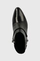 Calvin Klein botki skórzane ANKLE BOOT 55 W/HW LTH czarny HW0HW02095