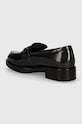 Boty Kožené mokasíny Calvin Klein LOAFER W/M BAR SAFF LTH HW0HW02076 černá