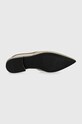 Кожаные балетки Calvin Klein FLAT SLINGBACK PUMP SAFF HW0HW02135 бежевый