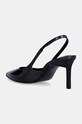 Взуття Шкіряні туфлі Calvin Klein HEEL SLINGBACK PUMP 70 SAFF LTH HW0HW02068 чорний