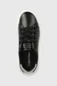 czarny Calvin Klein sneakersy skórzane CUPSOLE LACE UP LTH