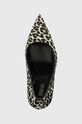 MICHAEL Michael Kors szpilki zamszowe Amara czarny 40T4AMHP1H.987