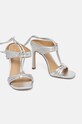 Обувки Кожени сандали MICHAEL Michael Kors Gabriella 40T4GBHS1M.040 сребърен