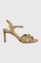 MICHAEL Michael Kors sandale de piele Tiffanie 40T4TFMS1L.222 maro AW24