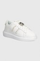 Just Cavalli sneakers din piele plată alb 77RA3SB3ZPA67003