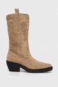 Copenhagen cizme de cowboy din piele intoarsa CPH233 bej AW24