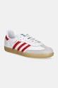 adidas Samba OG Cloud White Collegiate Red Gum synthetic white JI4463