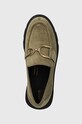 Geox mocasini din piele intoarsa D VILDE verde D46UAH.00022.C3704