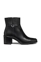 Geox botki skórzane D NEW ASHEEL słupek czarny D46FSC.00043.C9999