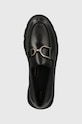 Δερμάτινα μοκασίνια Geox D VILDE μαύρο D46UAH.00043.C9999