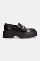 Steve Madden bőr mokaszin Occupy SM11003276.05O fekete AW24