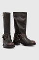 Παπούτσια Δερμάτινες μπότες Steve Madden Beau SM11003069.207 καφέ