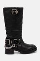 Steve Madden kozaki skórzane Beau-C płaski czarny SM11003094.017