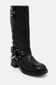 Steve Madden kozaki skórzane Beau-C SM11003094.017 czarny AW24