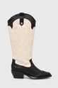 Kožené kovbojské topánky Steve Madden Wenda SM11003097.031 čierna AW24