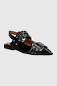 Baleríny Steve Madden Grand Ave otvorená päta čierna SM11003257.018
