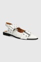 Steve Madden baleriny Grand Ave imitacja skóry lakierowanej biały SM11003257.108