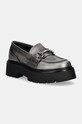 Mokasíny Steve Madden Occupy přírodní kůže stříbrná SM11003276.PL2