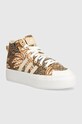 Кеди adidas Bravada x Farm Rio платформа бежевий ID1074