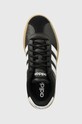 Кожаные кроссовки adidas Vl Court Bold чёрный IH3081