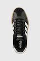 adidas sneakersy skórzane Vl Court Bold czarny IH3081