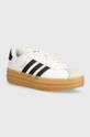 adidas sneakersy skórzane Vl Court Bold skóra zamszowa biały IH3083