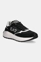 EA7 Emporio Armani sneakers piele întoarsă negru XK401.X8X186.N642
