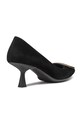 Încălțăminte Geox tocuri din piele intoarsa D GISELDA R D46MHC.00021.C9999 negru
