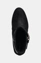 Semišové topánky Geox D ELIDEA WEDGE čierna D46VQA.02243.C9999