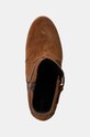 Semišové topánky Geox D ELIDEA WEDGE hnedá D46VQA.02243.CD500