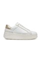 Kožené sneakers boty Geox D SPHERICA ECUB-2 přírodní kůže bílá D46WVE.08522.C1000