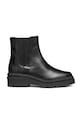 Geox cizme de piele D FELLENY 5-8 cm negru D46XEC.043NH.C9999