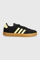 Замшеві кросівки adidas Vl Court JI1948 чорний AW24