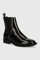 Gant ghete chelsea de piele Fayy neizolat negru 29551772.G00