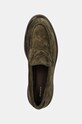 Gant mocasini din piele intoarsa Aligrey verde 29573766.G710